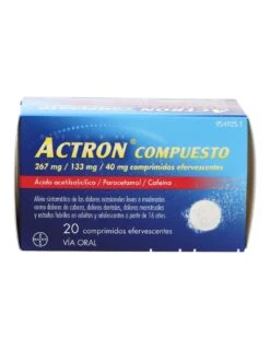 Bayer Actron Compuesto 20 Compr Eferv