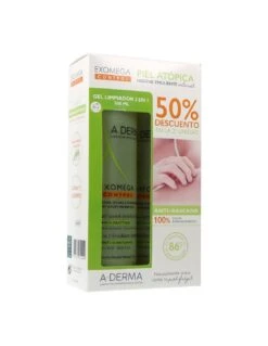 A Derma Aderma Exomega Control Gel Champu 2x500 Ml Promo