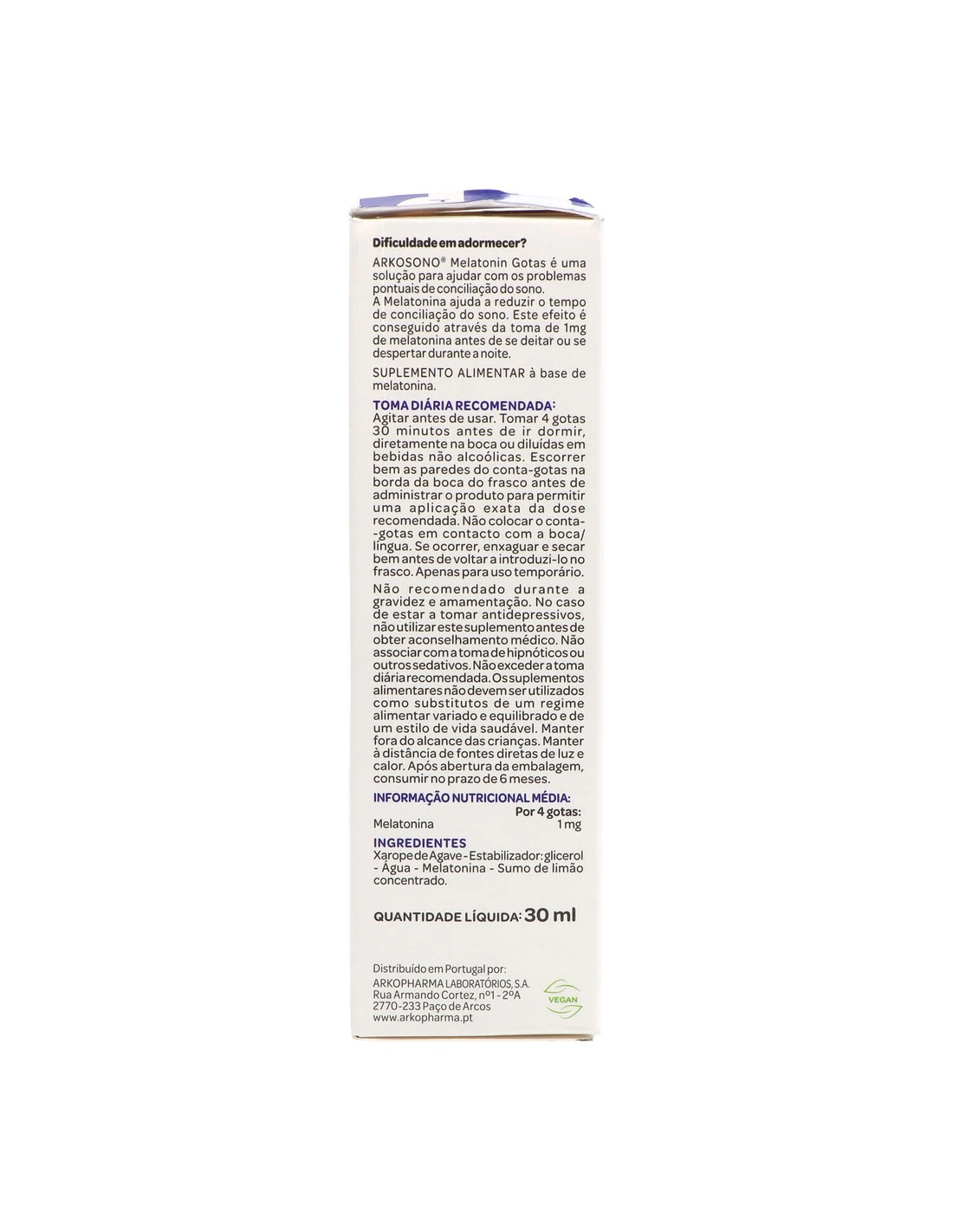 Arkopharma Arkosueño Melatonin Gotas 30 Ml 4 Arkopharma Arkosueño Melatonin Gotas 30 Ml - Imagen 2