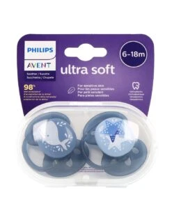 Avent Ultra Soft Chupete Silicona Decorado Azul