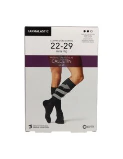 Calcetin Farmalastic Normal Negro Tmed