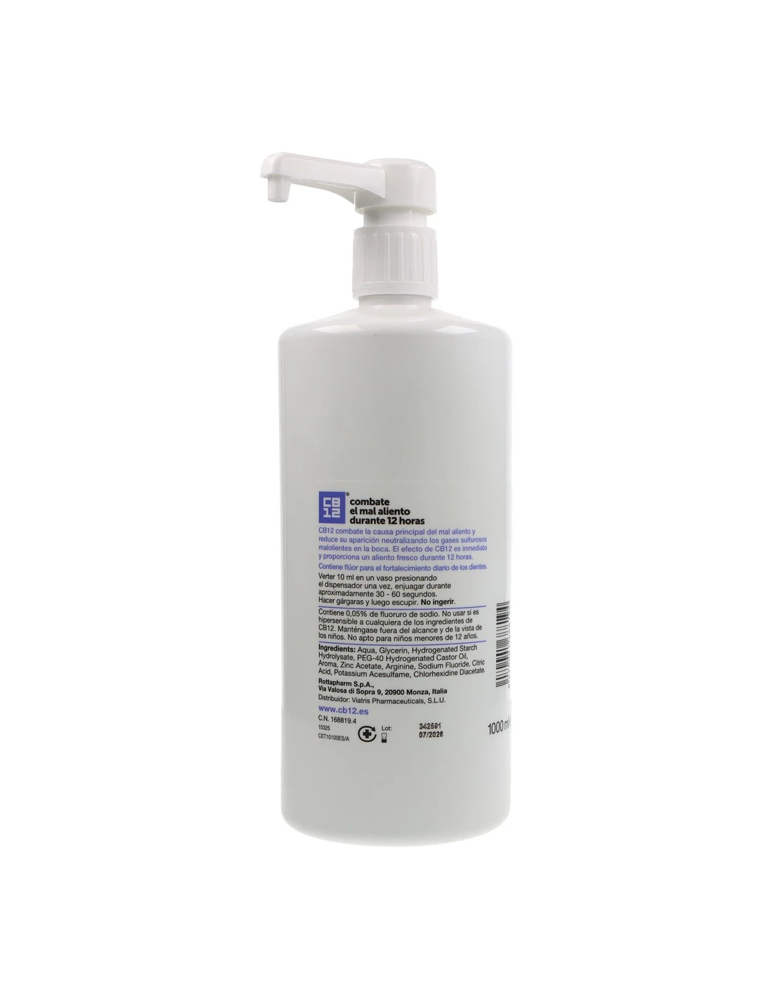 Cb12 Enjuague Bucal Buen Aliento 1000 Ml 4 Cb12 Enjuague Bucal Buen Aliento 1000 Ml - Imagen 2