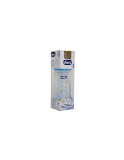 Chicco Biberon Caucho Azul Flujo Medio 2m 250 Ml