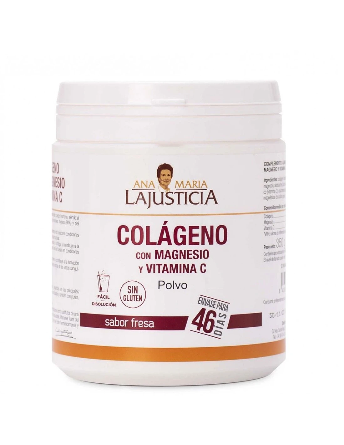 Colageno Magnesio Y Vitamina C Sabor Fresa 350g 3 Colageno Magnesio Y Vitamina C Sabor Fresa 350g