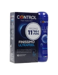 Control Preservativos Ultrafeel 10 Uds Lubricante Nature 75 Ml Promo