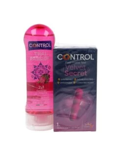 Control Velvet Secret Mini Estimulador 1 Ud Control Gel Masaje Thai Passion 200 Ml Promo