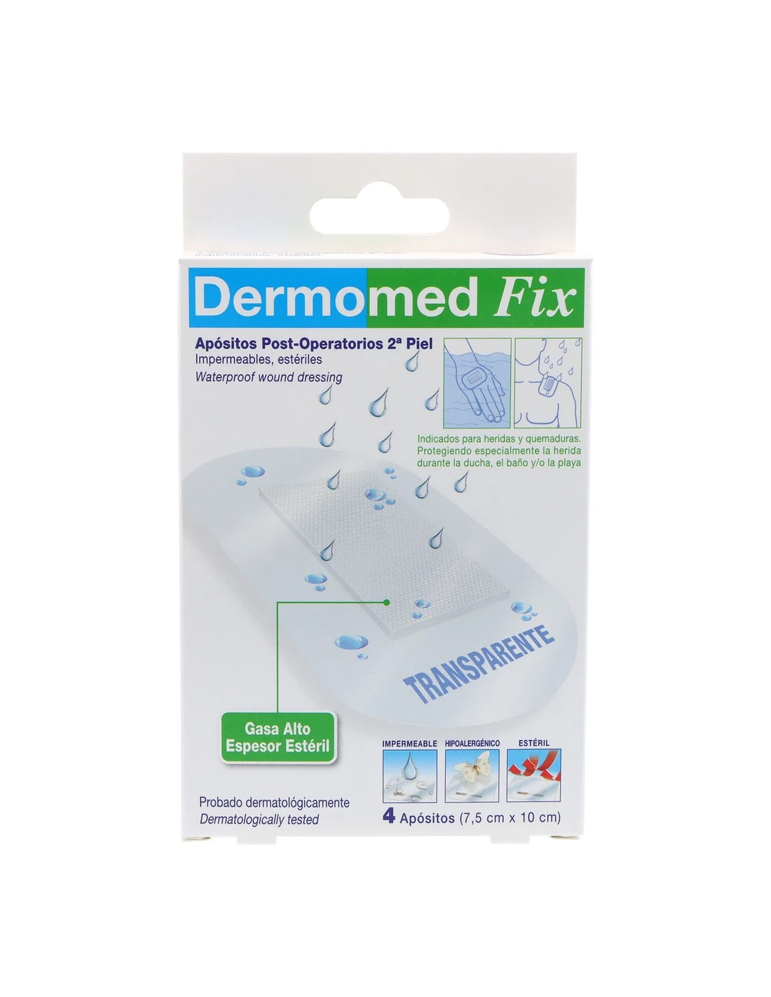 Dermomed Fix 2+ Piel 7,5cmx10cm 4 Apos. 3 Dermomed Fix 2+ Piel 7,5cmx10cm 4 Apos.