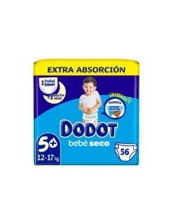 Dodot Bebe Seco Value Talla 5 12 A 17 Kg 56 Uds