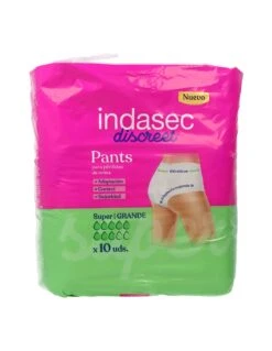 Indasec Discreet Pant Super Talla Grande 10 Uds