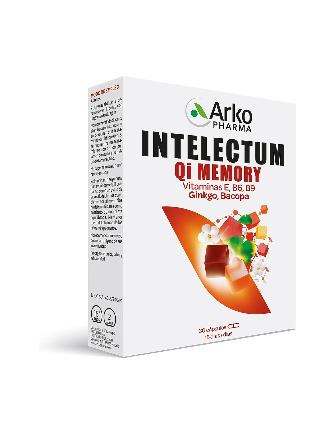 Arkopharma Intelectum Memory 30 Caps 3 Arkopharma Intelectum Memory 30 Caps