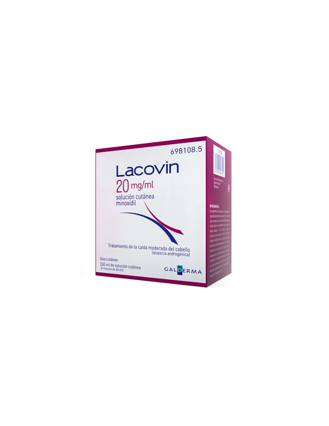 Galderma Lacovin 20 Mg Sol Cutanea 4 Frascos 60ml 3 Galderma Lacovin 20 Mg Sol Cutanea 4 Frascos 60ml