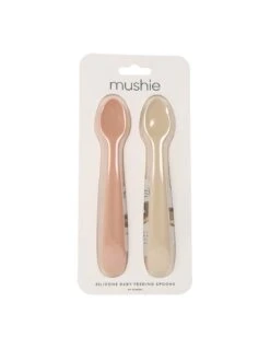 Mushie Cuchara Infantil Shifting Sand Blush 2 Ud