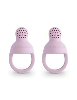 Mushie Dos Alimentadores Silicona Lila