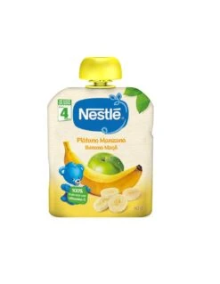 Nestl Bolsita Pltano Y Manzana 4x90g