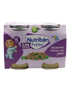 Nutriben Cena Guisantes Y Jamon 2x190 G