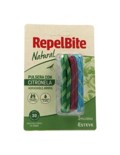 Repel Bite Natural 3 Pulseras De Cuerda Con Citr