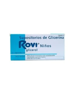 Supositorios De Glicerina Rovi Niños 1,375 G 12 Supositorios