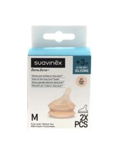 Tetina Silicona Ultra Soft Flujo Medio Zero Zero +3m Suavinex X2