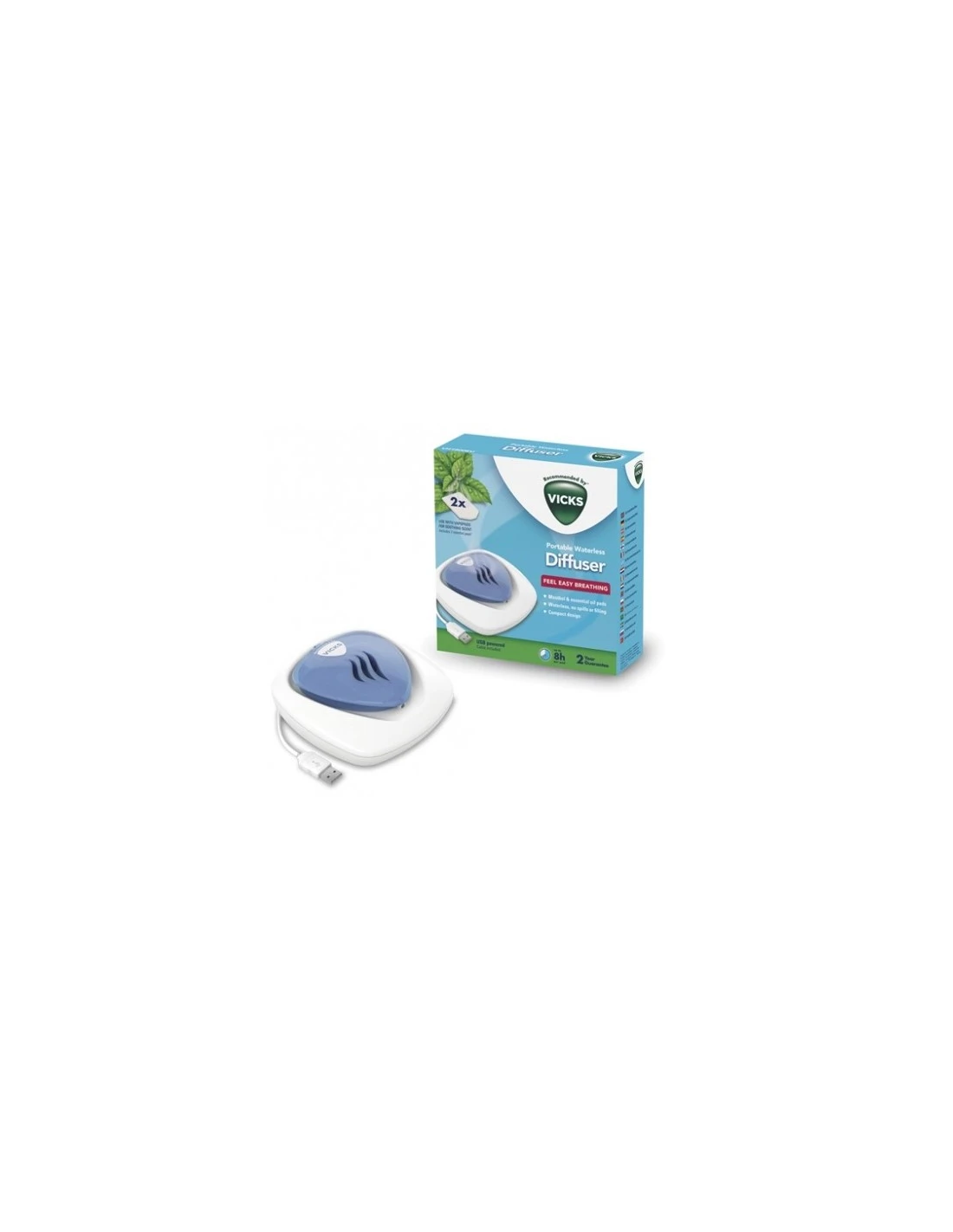 Vicks® Vicks Difusor Usb Aceite Esencia Mentol 3 Vicks® Vicks Difusor Usb Aceite Esencia Mentol