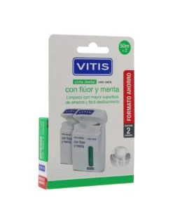 Vitis Seda Dental Con Cera Fluor Y Menta 2x 50m