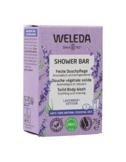 Weleda Shower Bar Lavanda Vetiver Jabon Solido 7